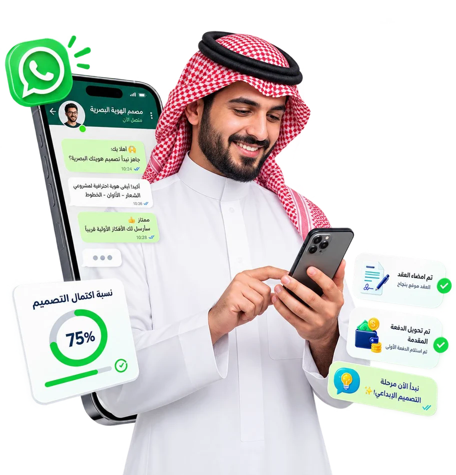 خدمة تعاقد وادفع عبر واتساب من حُر